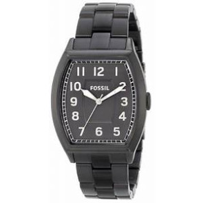 Watch strap Fossil FS4883 Stainless steel Black 20mm